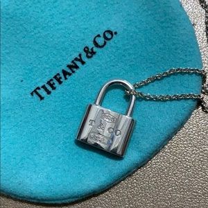 Tiffany & Co. 1837 padlock pendant necklace